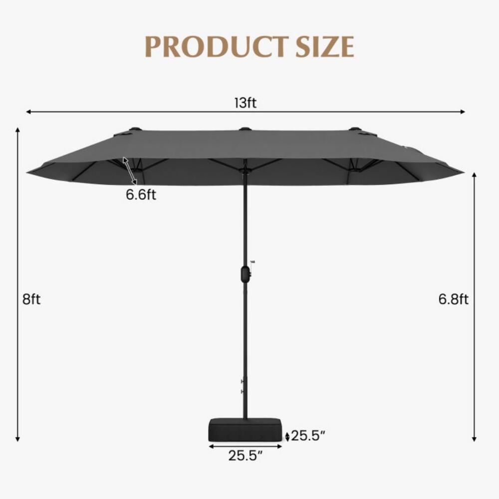 PRODUCT SIZE  
13ft  
6.6ft  
8ft  
6.8ft  
25.5"  
25.5"