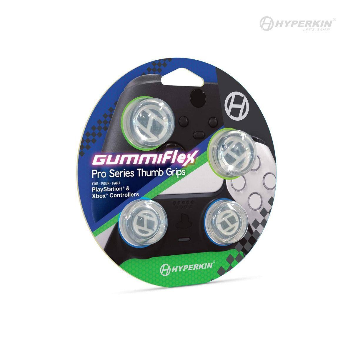 HYPERKIN LET'S GAME!  
GummiFlex Pro Series Thumb Grips  
FOR-POUR-PARA  
PlayStation® & Xbox® Controllers
