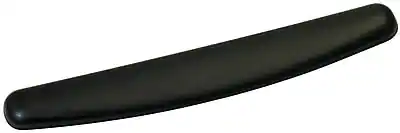 Front. 3M - Gel Non-Skid Wrist Rest for Keyboards, Black - Black.