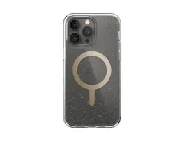 Speck - Presidio Perfect-Clear with Glitter and Gold MagSafe Case for iPhone 14 Plus - Clear/Gold Glitter