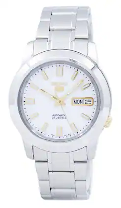 Seiko - Automatic SNKK07 SNKK07K1 SNKK07K Men's Watch - Silver and White
