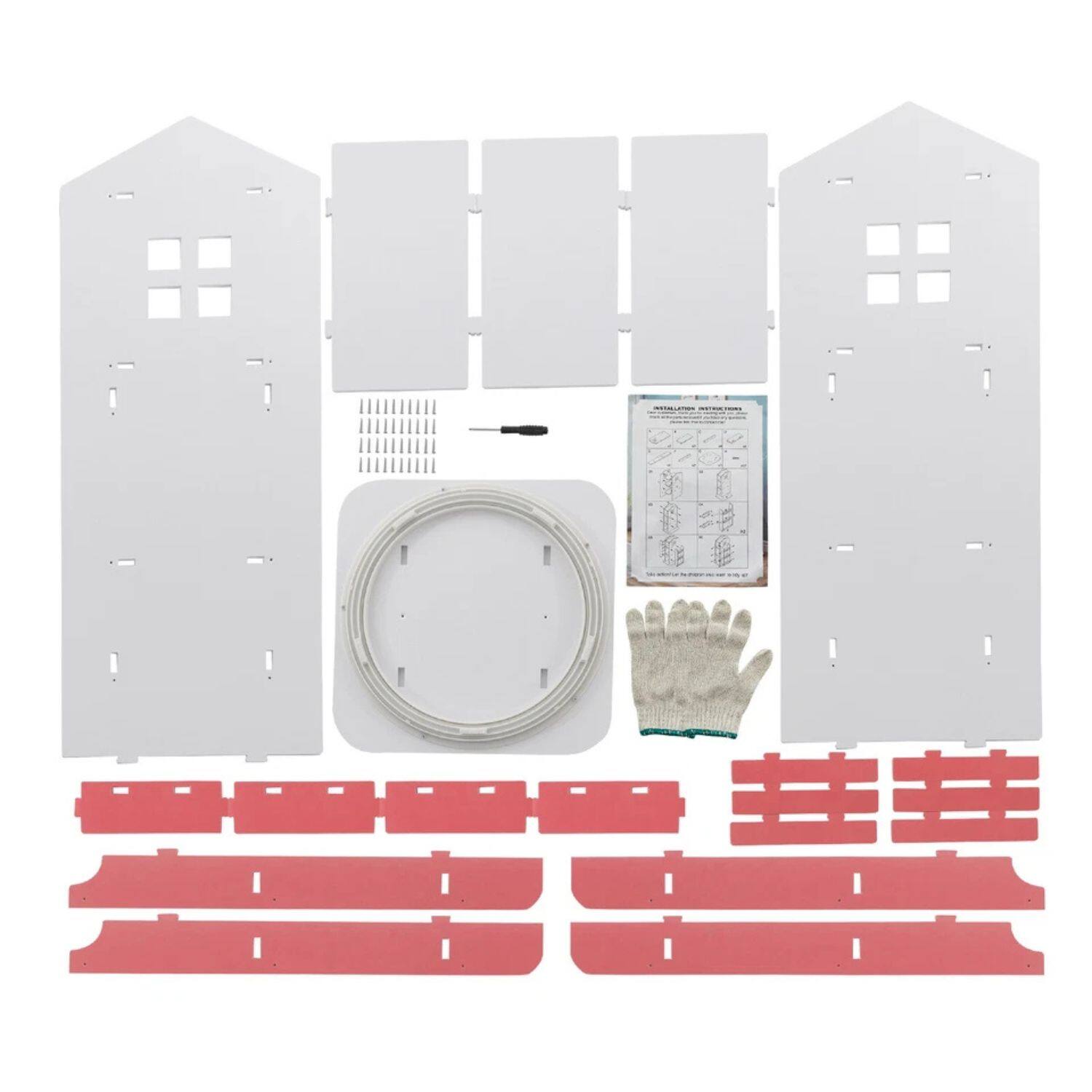 Alt View 4. Home Collection - 4-Tier Rotating Bookcase Rack – 360°Display Organizer - Pink.