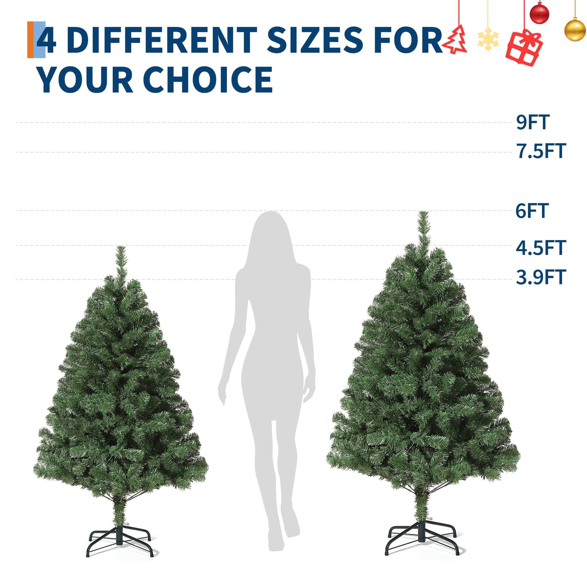 4 DIFFERENT SIZES FOR YOUR CHOICE

9FT  
7.5FT  
6FT  
4.5FT  
3.9FT