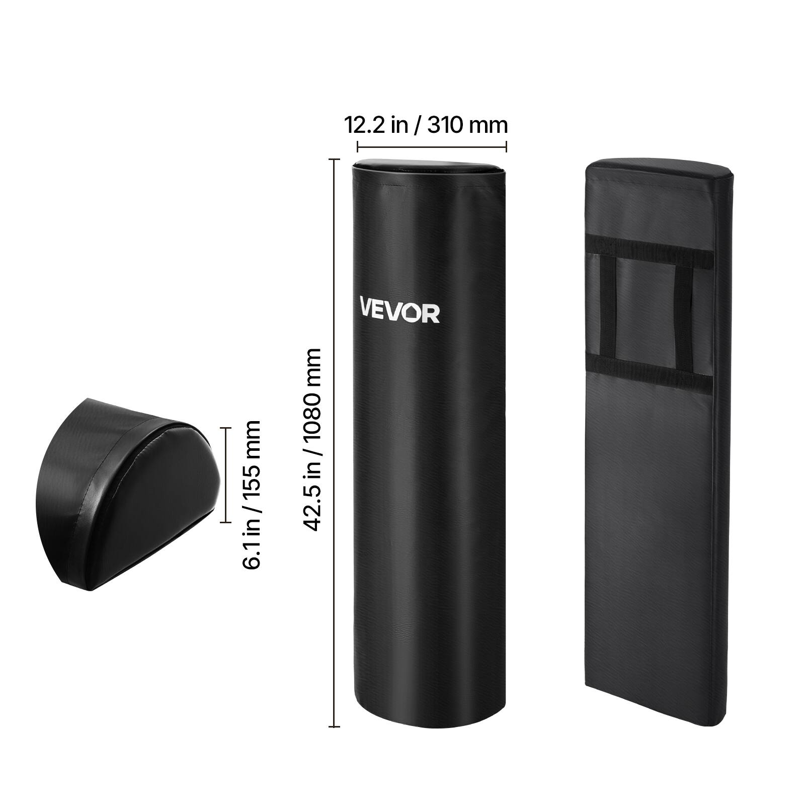 12.2 in / 310 mm  
6.1 in / 155 mm  
42.5 in / 1080 mm