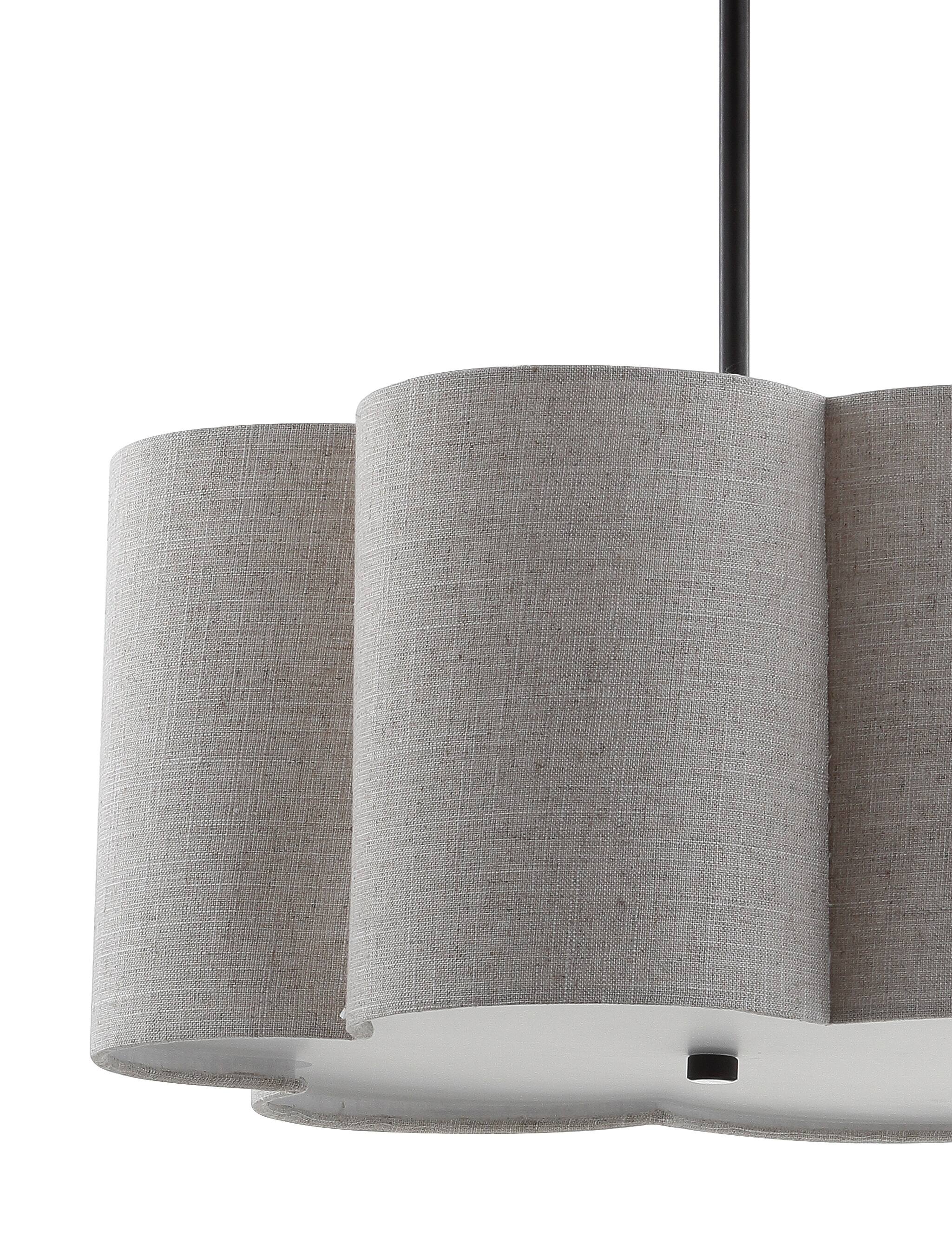Alt View 3. Jonathan Y - Heather 20" Adjustable Metal LED Pendant, Oil Rubbed Bronze - Oil Rubbed Bronze.