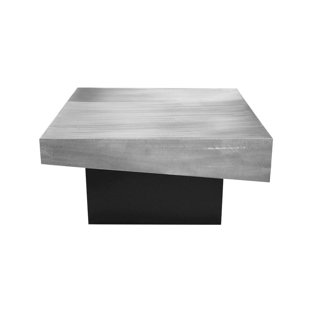 Alt View 3. Meridian Furniture - Palladium Silver Coffee Table - Silver.