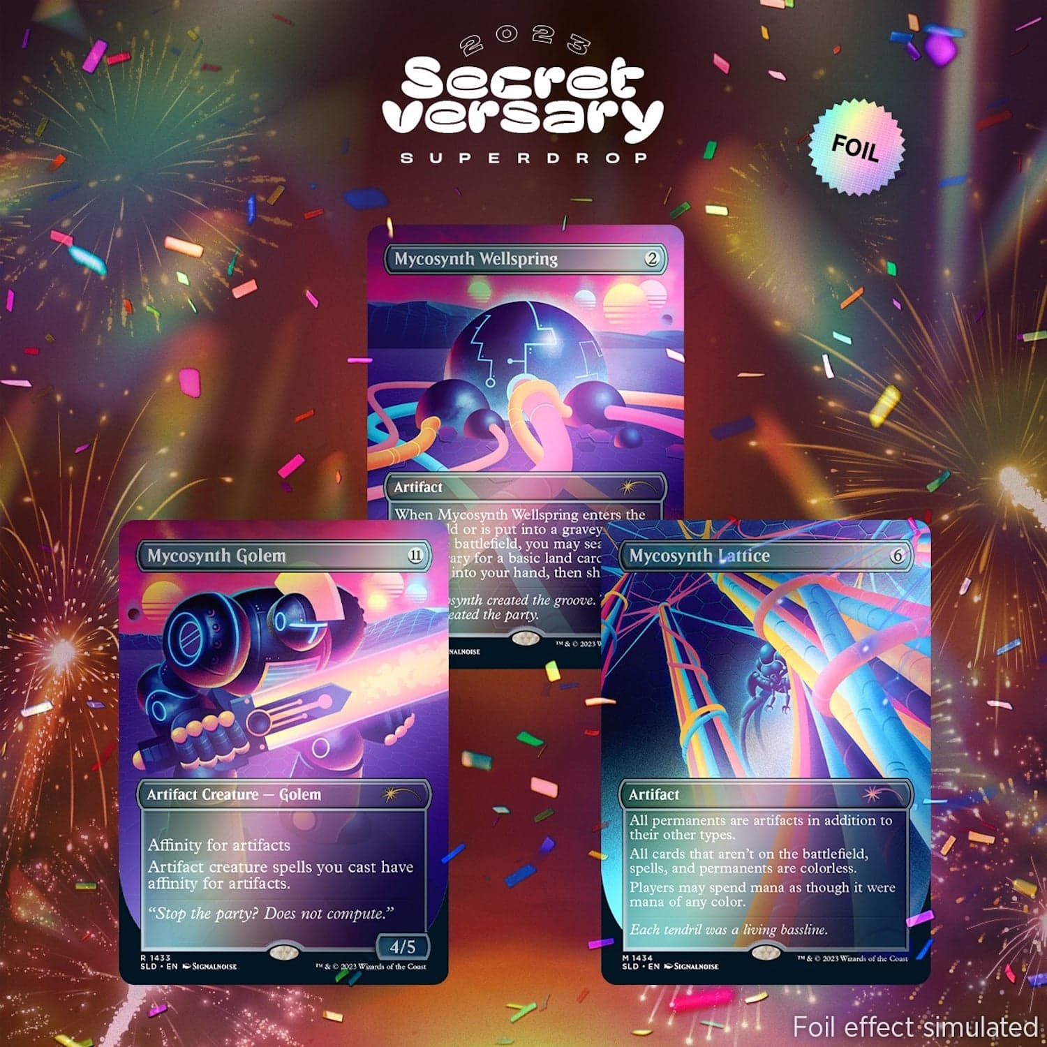 Wizards of The Coast - Magic: The Gathering TCG: Secret Lair Mycosynthwave - Foil