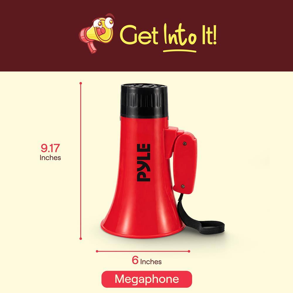 Get Into It! 9.17 Inches PYLE 6 Inches Megaphone