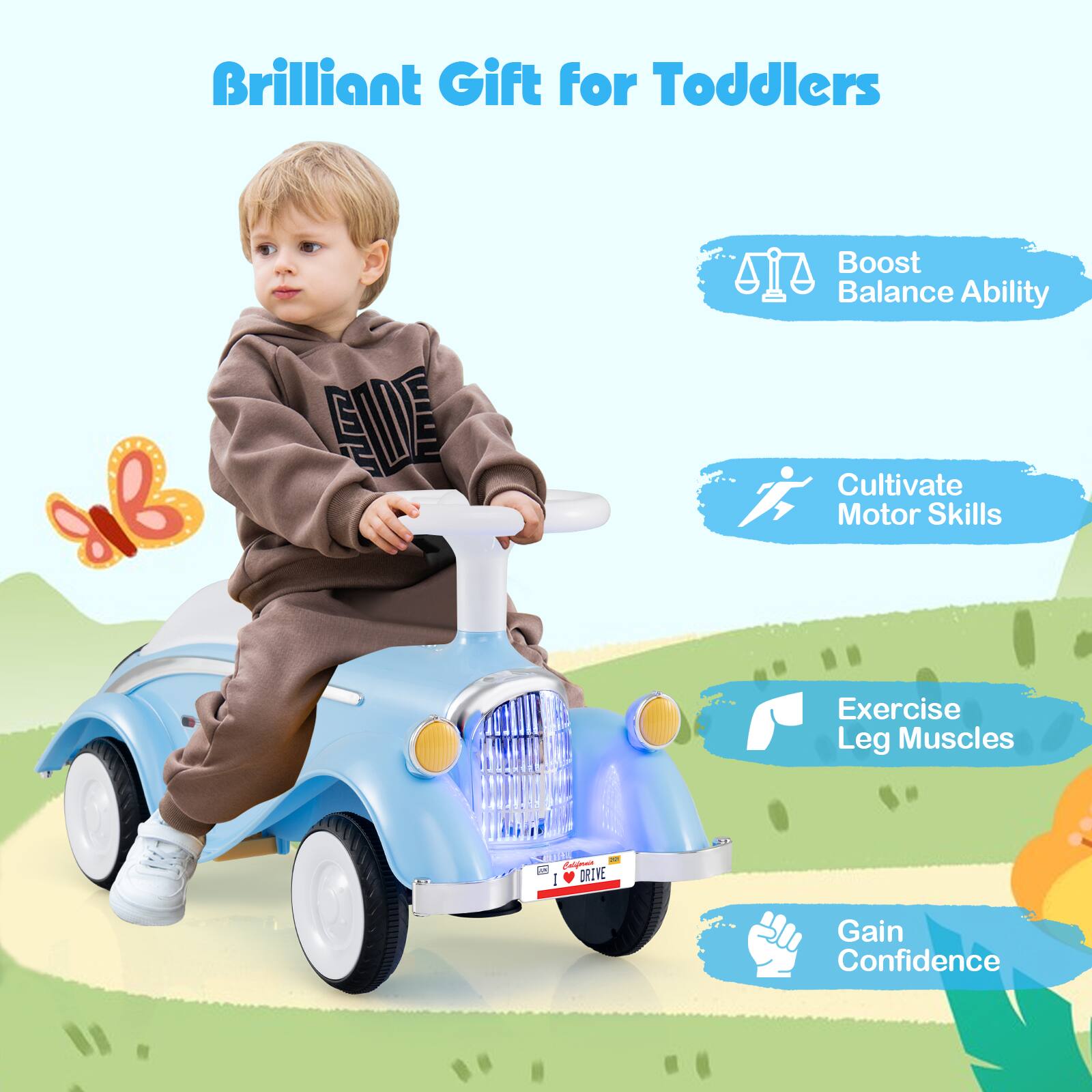Brilliant Gift for Toddlers

- Boost Balance Ability
- Cultivate Motor Skills
- Exercise Leg Muscles
- Gain Confidence