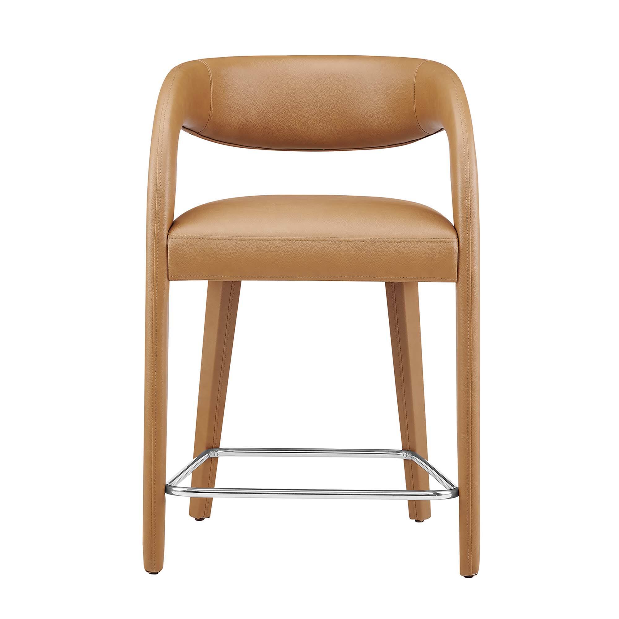 Alt View 2. Modway - Pinnacle Vegan Leather Counter Stool Set of 2 by Modway - 0.