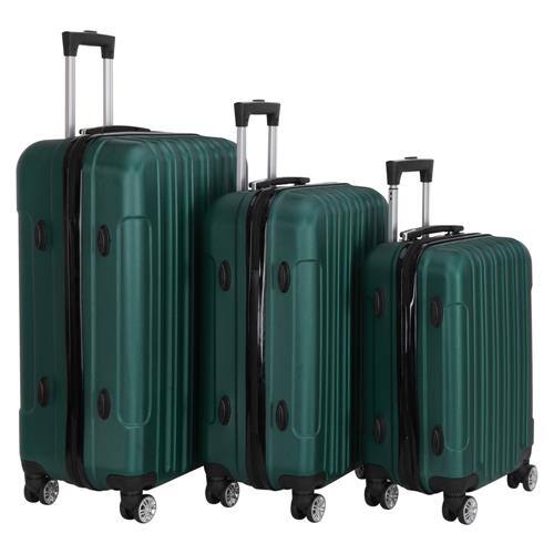 Alt View 8. Winado - 20"/24"/28" 3 Piece Trolley Carry On ABS Luggage Lightweight Hardside Suitcase Set Spinner Wheels & TSA Lock for Travel - Green.