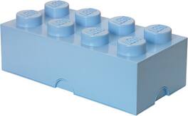 Room Copenhagen - LEGO Storage Brick with 8 Knobs, Light Blue - Collectibles - Multicolor