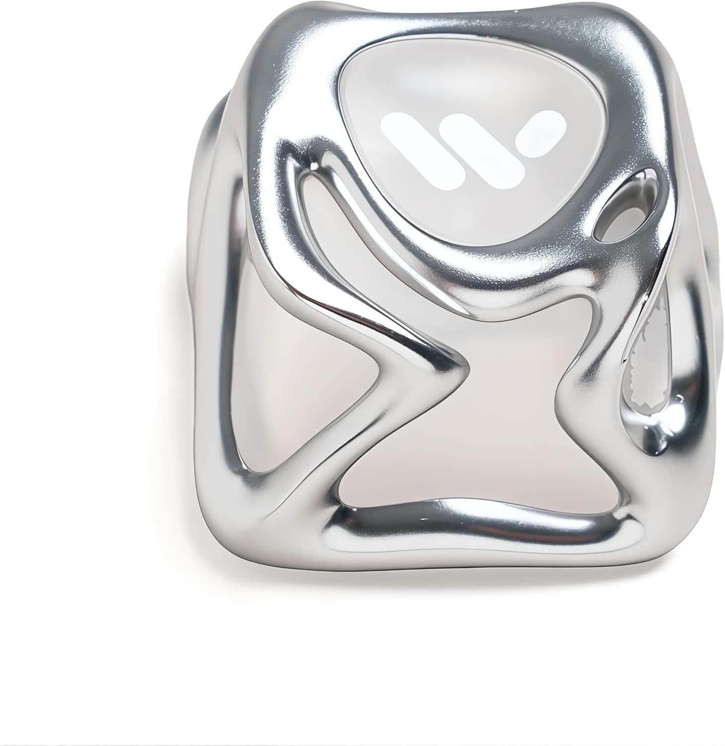 Womier - 1U Metal Translucent Keycaps for Mechanical Keyboard,Transparent Keyboard caps Shine Through,only 1pcs - Silver