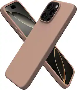 Ornarto - Designed for iPhone 16 Pro Max Case 6.9", Liquid Silicone Full Covered Protective Case - Light Browm