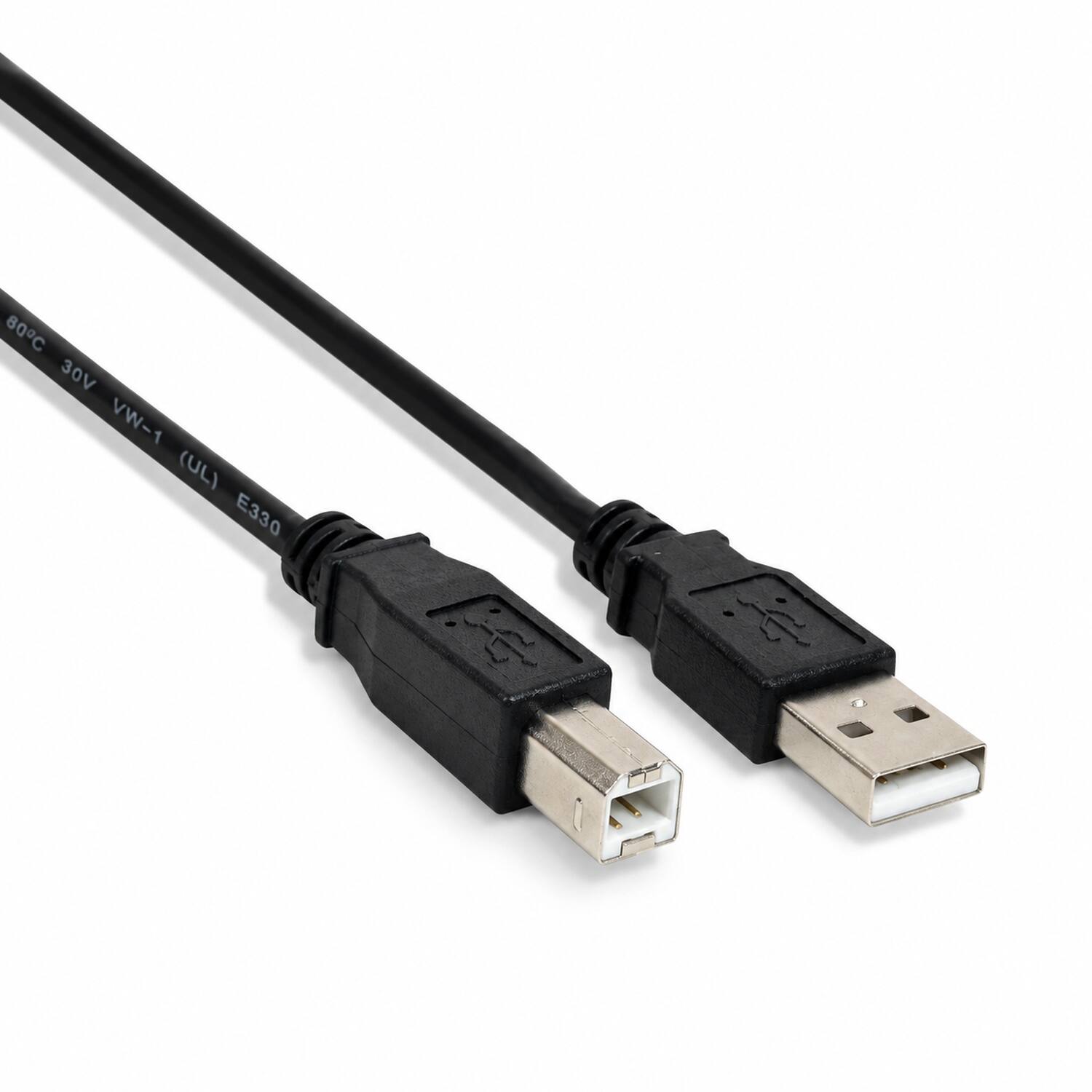 Sanoxy - USB Printer Cable 6FT A to B High Speed Data Transfer Cable Adapter Durable Plug and Use - Black