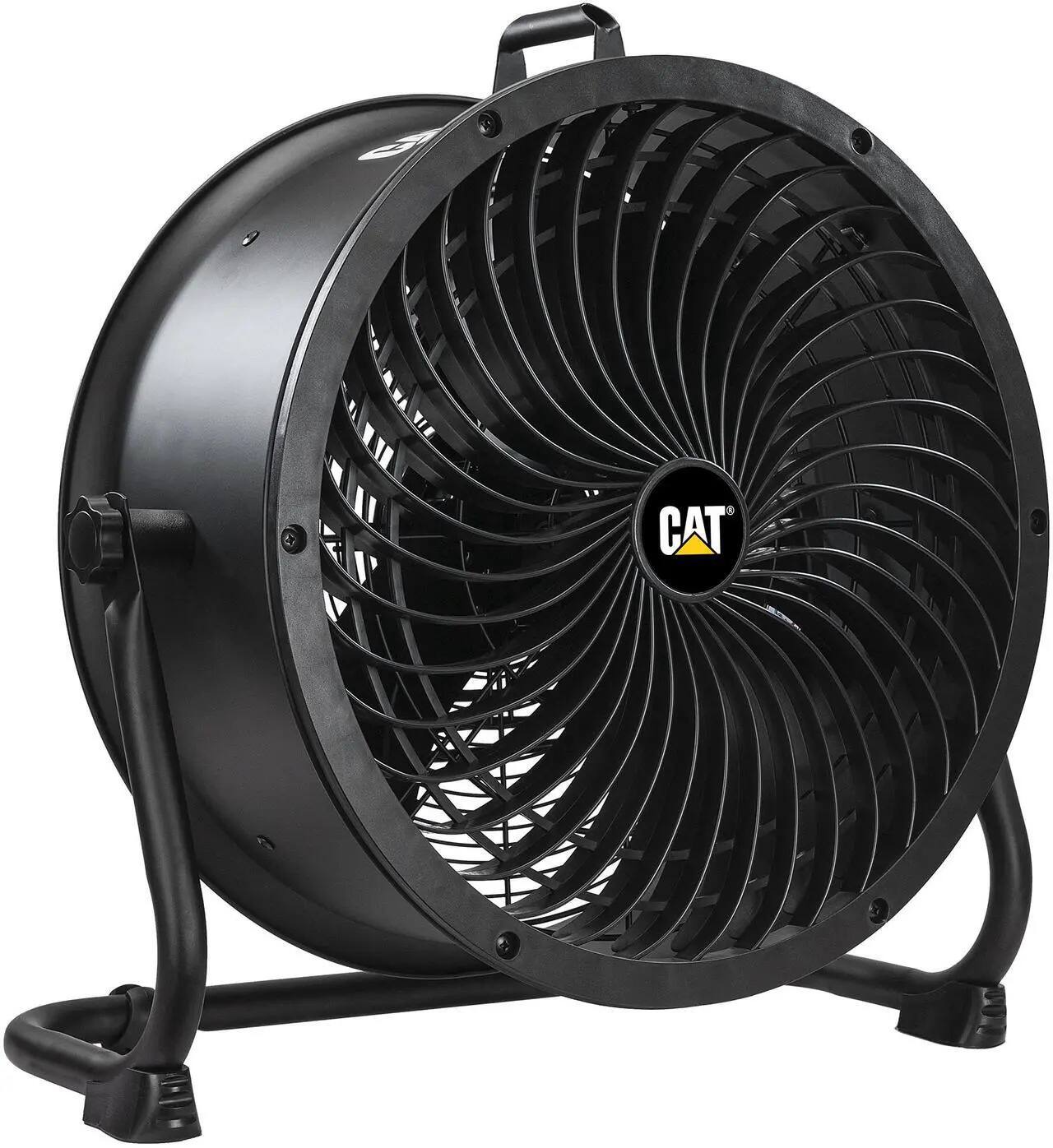 Alt View 1. Caterpillar - Caterpillar CF-HVD-18AC-BK 18" High-Velocity Drum Fan - 3,400 CFM - 4-Speed - 360° Adjustable (Black, 2-in-1).