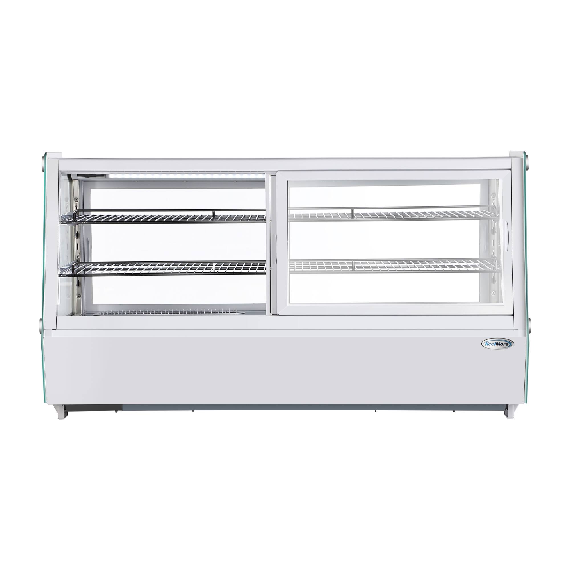Left. Koolmore - 48 in. Self-Service Countertop Display Refrigerator in White (CDC-250-WH) - White.