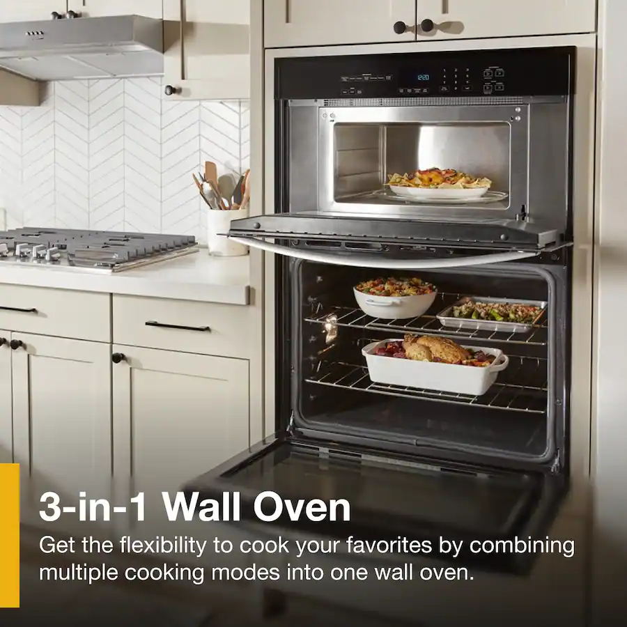 Best Self Values Whirlpool 30 inch 6.4 Total Cu. Ft. Combo Self Cleaning Wall Oven ...