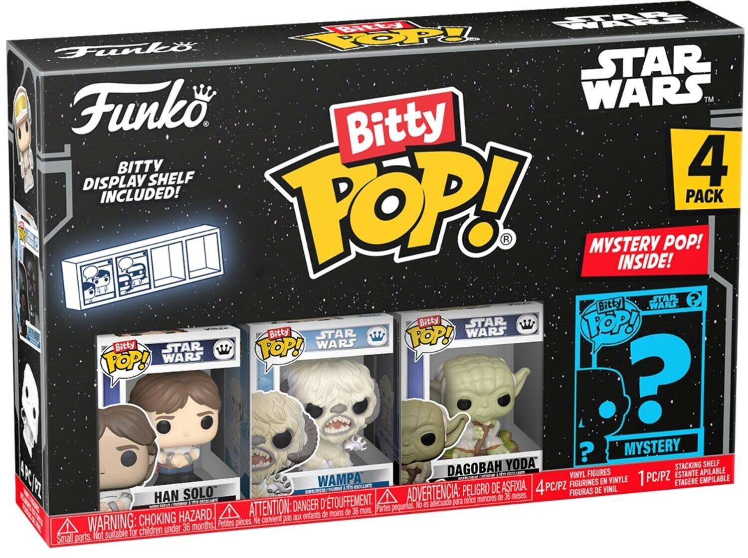 Funko - Bitty POP!: Star Wars: The Empire Strikes Back S2 - Han 4-Pack - Collectibles - Multicolor