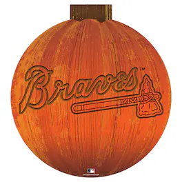 Fan Creations - Atlanta Braves 12'' Pumpkin Sign - Orange