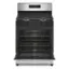 Left. Whirlpool - 5.1 Cu. Ft. Freestanding Gas Range with Broiler Drawer - Stainless Steel.