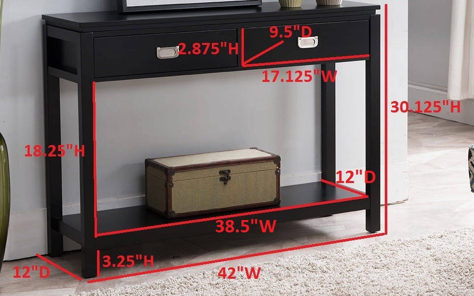 - 9.5" D
- 2.875" H
- 17.125" W
- 30.125" H
- 18.25" H
- 12" D
- 38.5" W
- 12" D
- 3.25" H
- 42" W