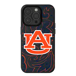 Keyscaper - NCAA - Auburn Tigers Paisley iPhone Magnetic Bump Case - 13 - Black