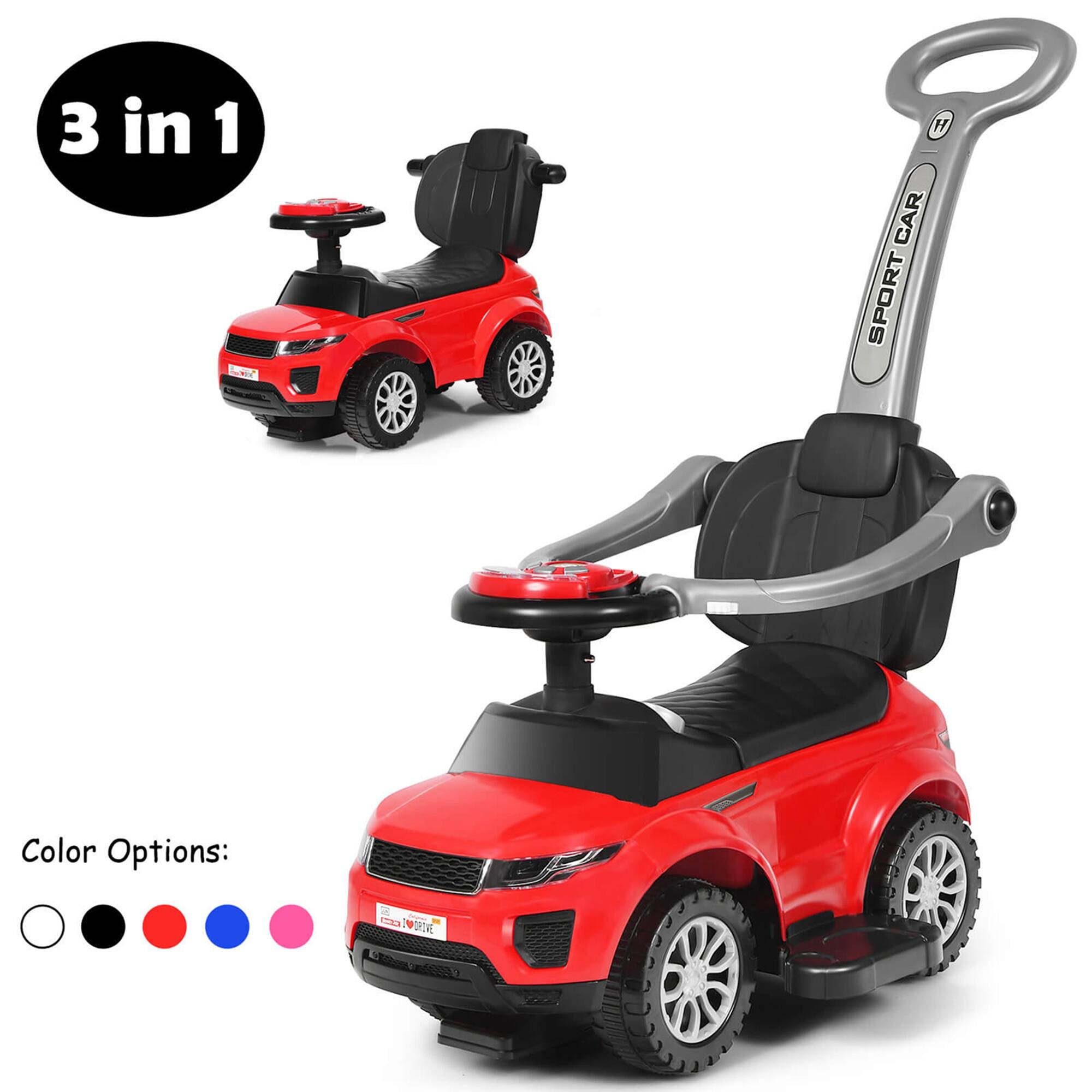 3 in 1

Color Options:  
• Black  
• Red  
• Blue  
• Pink  

SPORT CAR