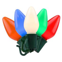 Celebrations - Platinum LED C7 50 ct String Christmas Lights 25 ft - Multicolored