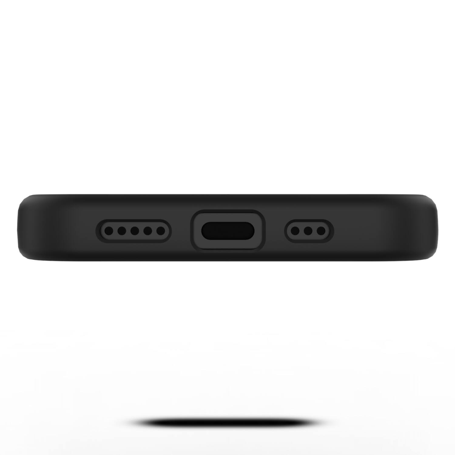 Back. BASELINE - baseline Essence Series Silicone MagSafe Case for Apple iPhone 17e / 16e - Black.