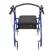 Alt View 2. Winado - Foldable Rollator Walker Mobility Rollator with Seat, 8" Wheels, Adjustable Height, Removable Backrest, 286lbs Capacity - Black & Blue.
