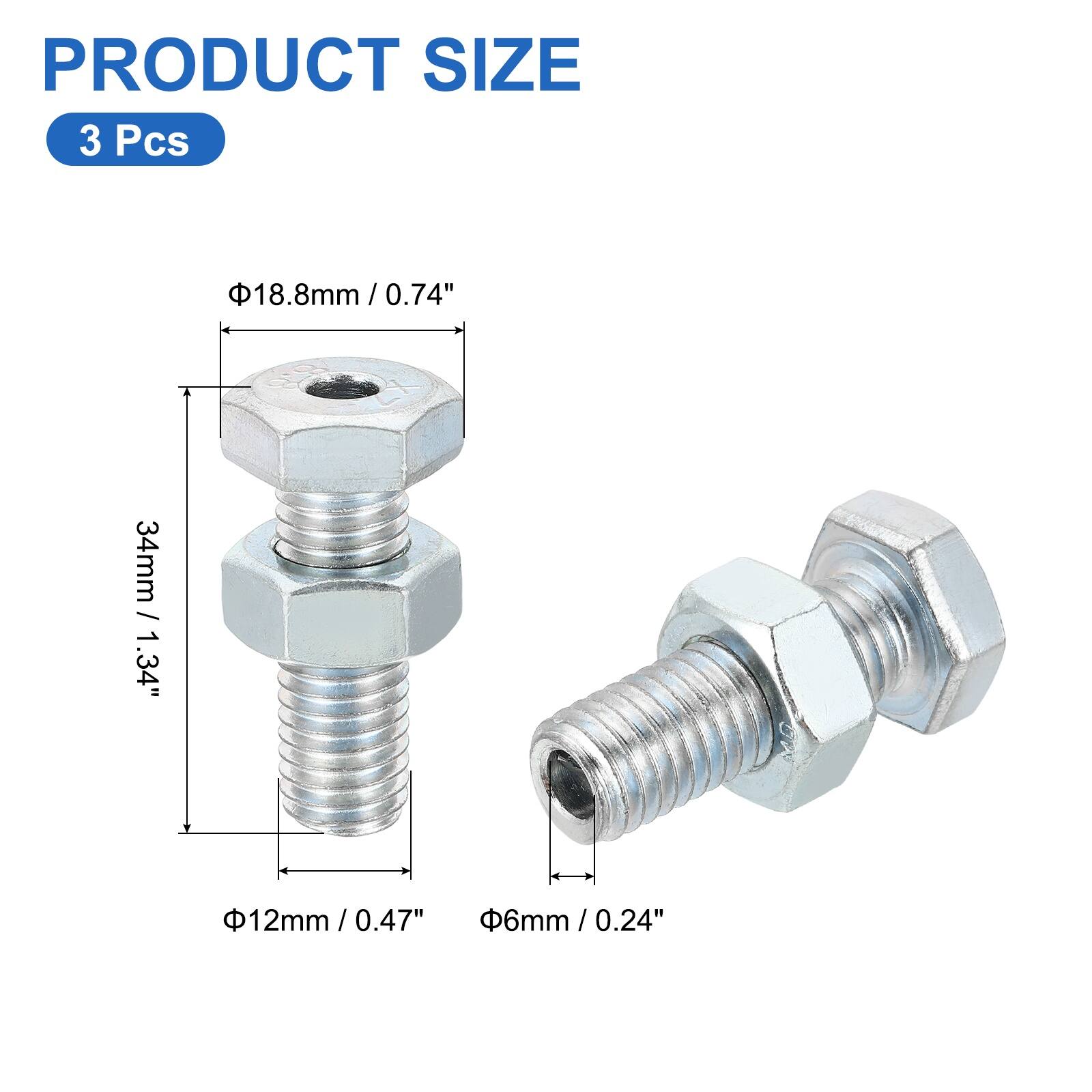 PRODUCT SIZE  
3 Pcs  
18.8mm / 0.74"  
34mm / 1.34"  
12mm / 0.47"  
6mm / 0.24"