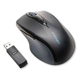 Kensington - K72370US Pro Fit 2.4 GHz Frequency/30 ft Wireless Range Right Hand Use Full-Size Wireless Mouse - Wireless - Black