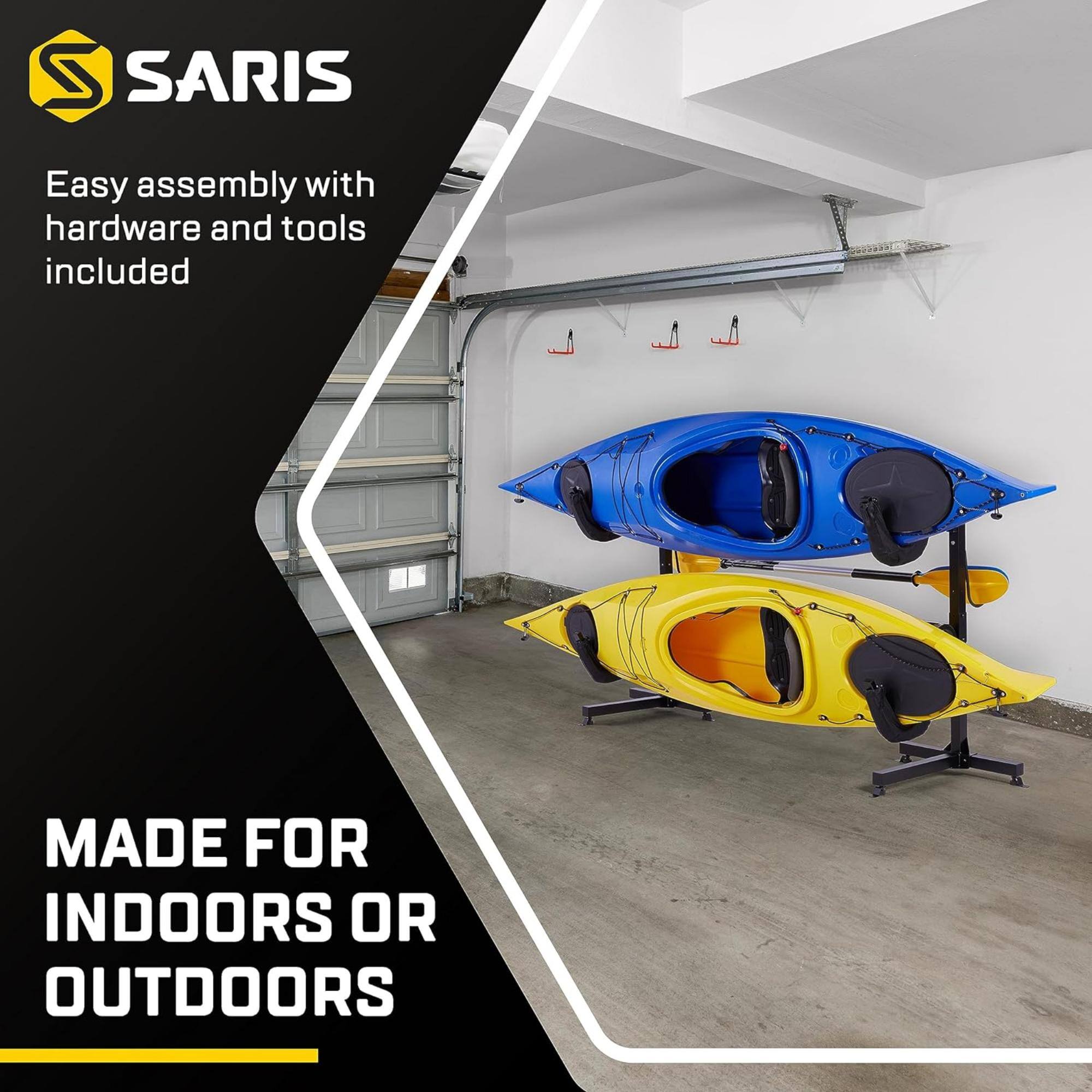 SARIS Easy assembly with hardware and tools included MADE FOR INDOORS OR OUTDOORS