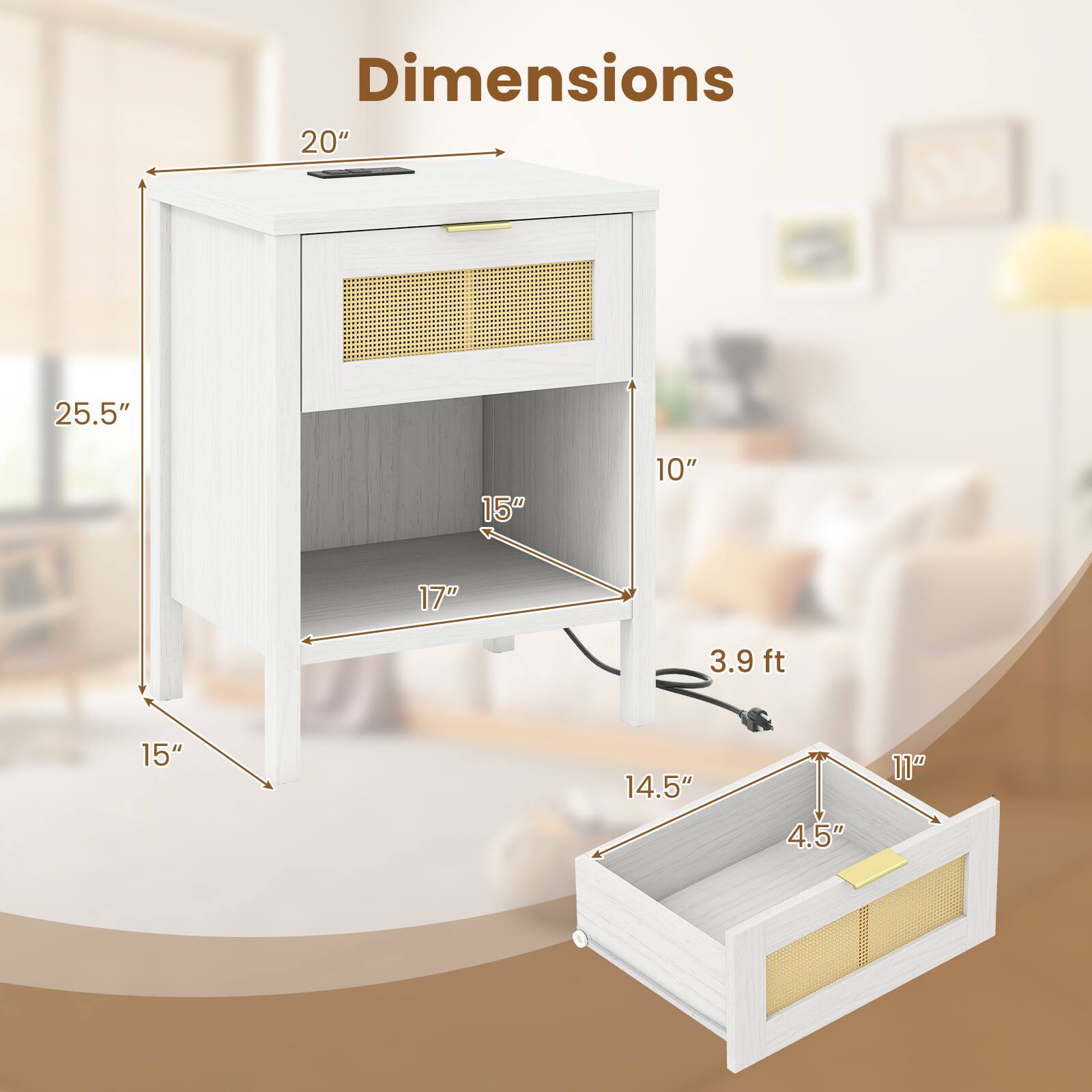 Dimensions: 20" x 25.5" x 15" x 10" x 17" x 3.9 ft x 15" x 14.5" x 4.5" x 11"