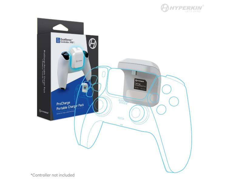 HYPERKIN DualSense Controller PS5  
ProCharge Portable Charger Pack  
*Controller not included
