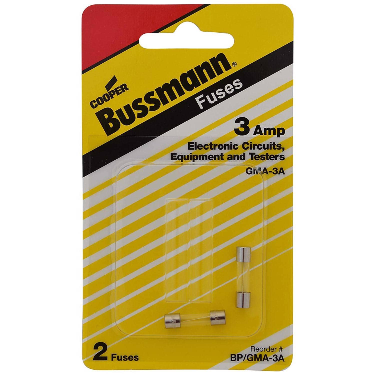 Bussmann - 3 amps Fast Acting Fuse 2 pk