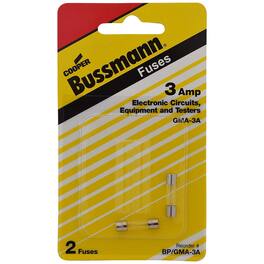 Bussmann - 3 amps Fast Acting Fuse 2 pk