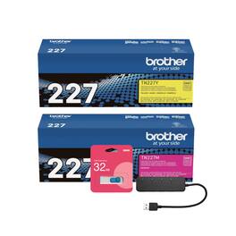 Brother - High-Yield Toner Cartridge Bundle with USB Hub and 32GB Flash Drive