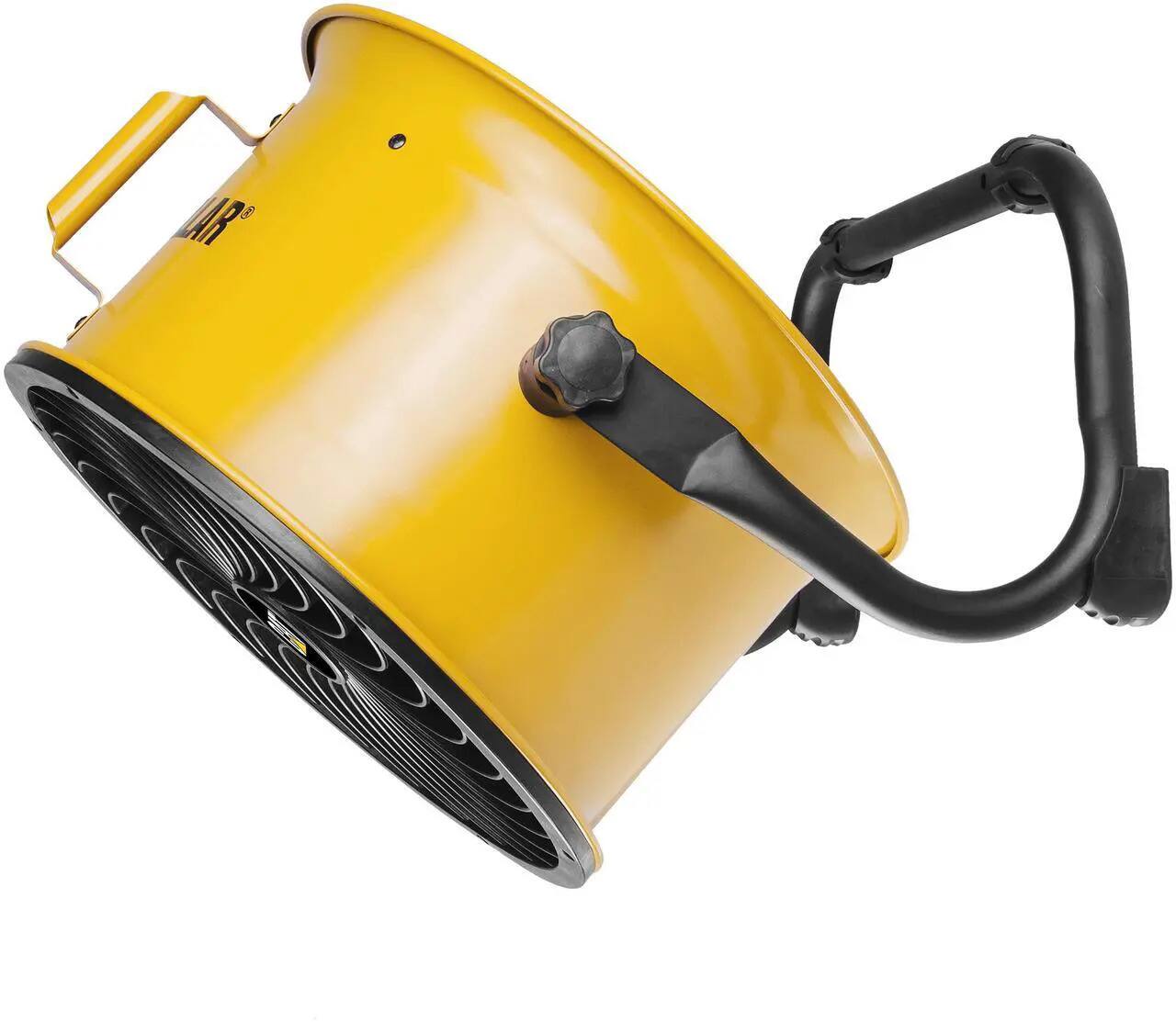 Alt View 6. Caterpillar - Caterpillar® 14" High-Velocity Fan (Yellow, 2-in-1): 2,300 CFM, 4-Speed, 360° Adjustable, Dual Ball Bearing.
