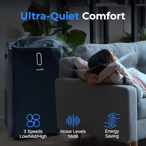 Ultra-Quiet Comfort  
3 Speeds Low/Mid/High  
Noise Levels 56dB  
Energy Saving