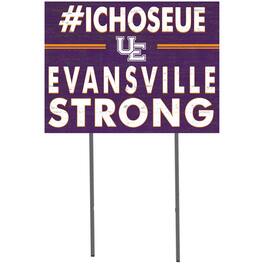 Jardine - Evansville Aces 18" x 24" Yard Sign - Purple