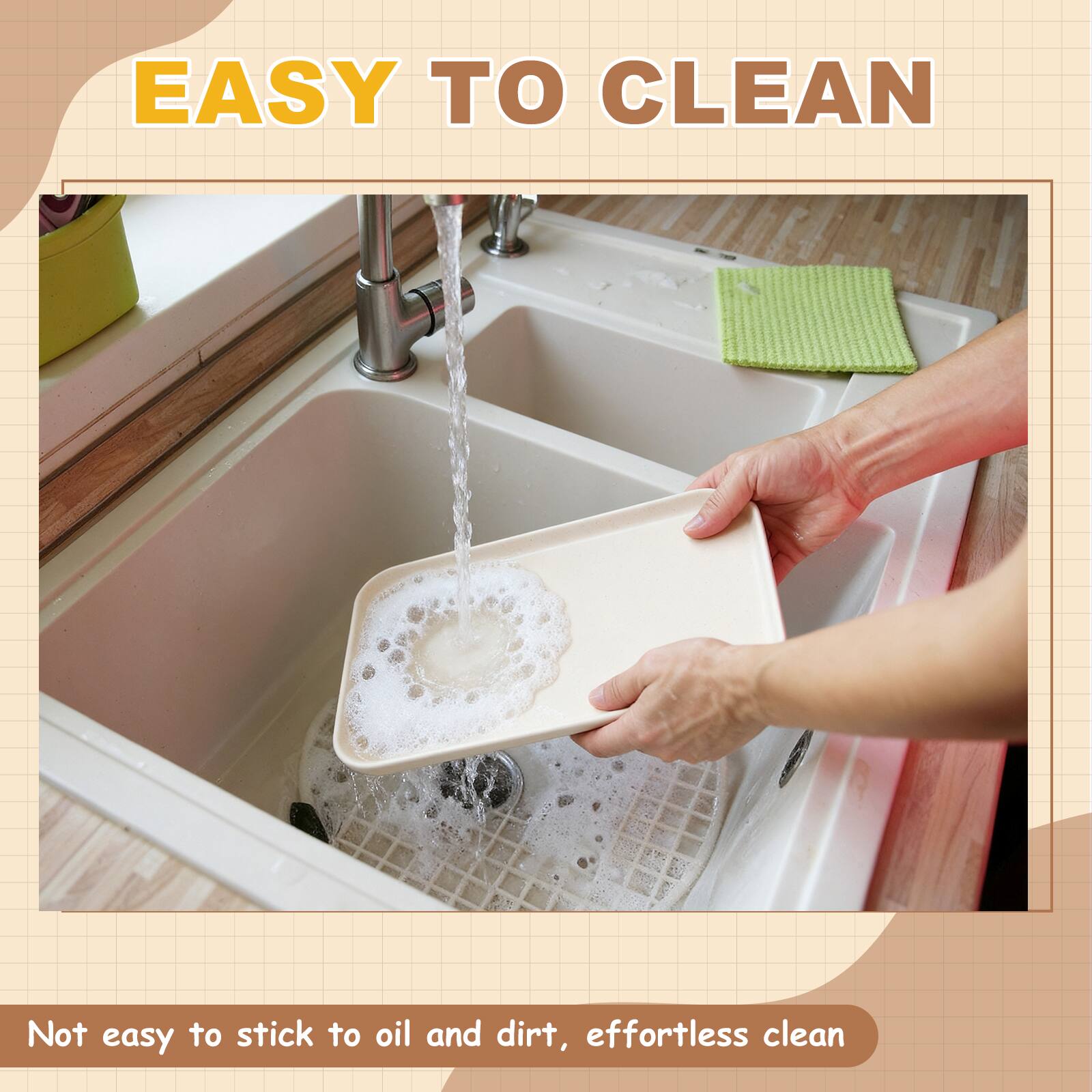 EASY TO CLEAN

Not easy to stick to oil and dirt, effortless clean