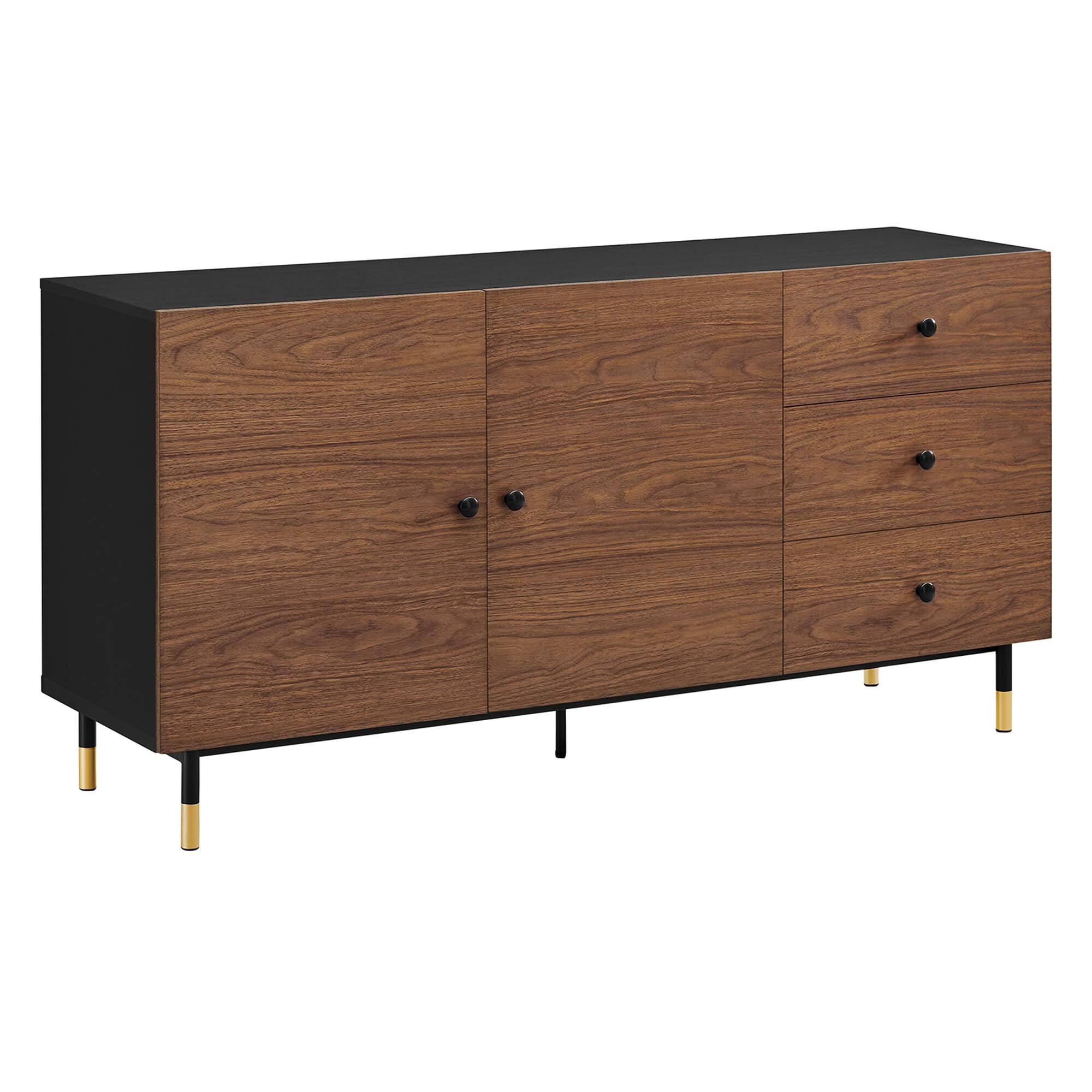 Angle. Modway - Nexus Storage Cabinet Sideboard by Modway - Black Walnut.
