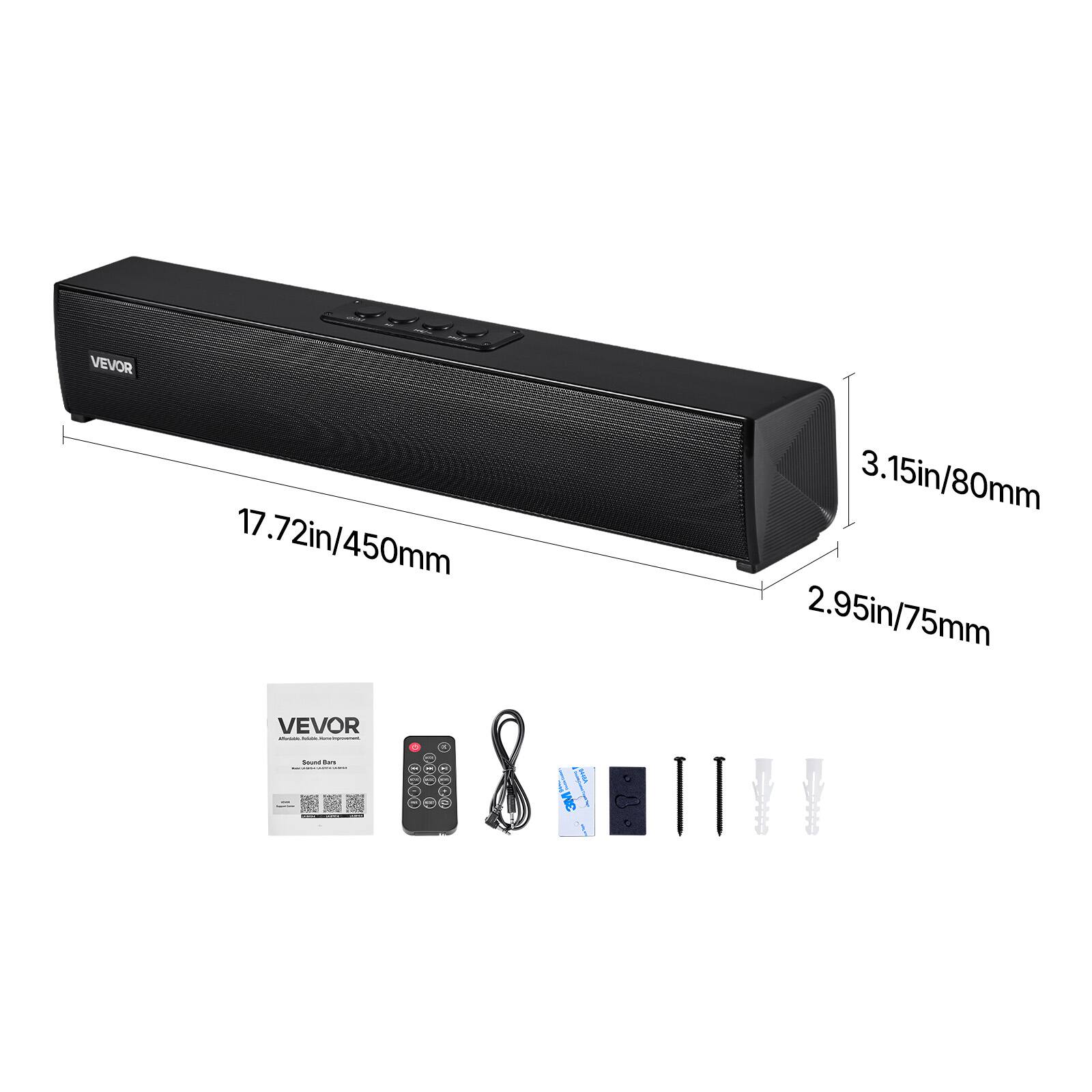 VEVOR 17.72in/450mm 3.15in/80mm 2.95in/75mm