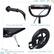 - Textured Handle
- Sturdy Steel Frame
- Included Kickstand
- Large and Durable Tires