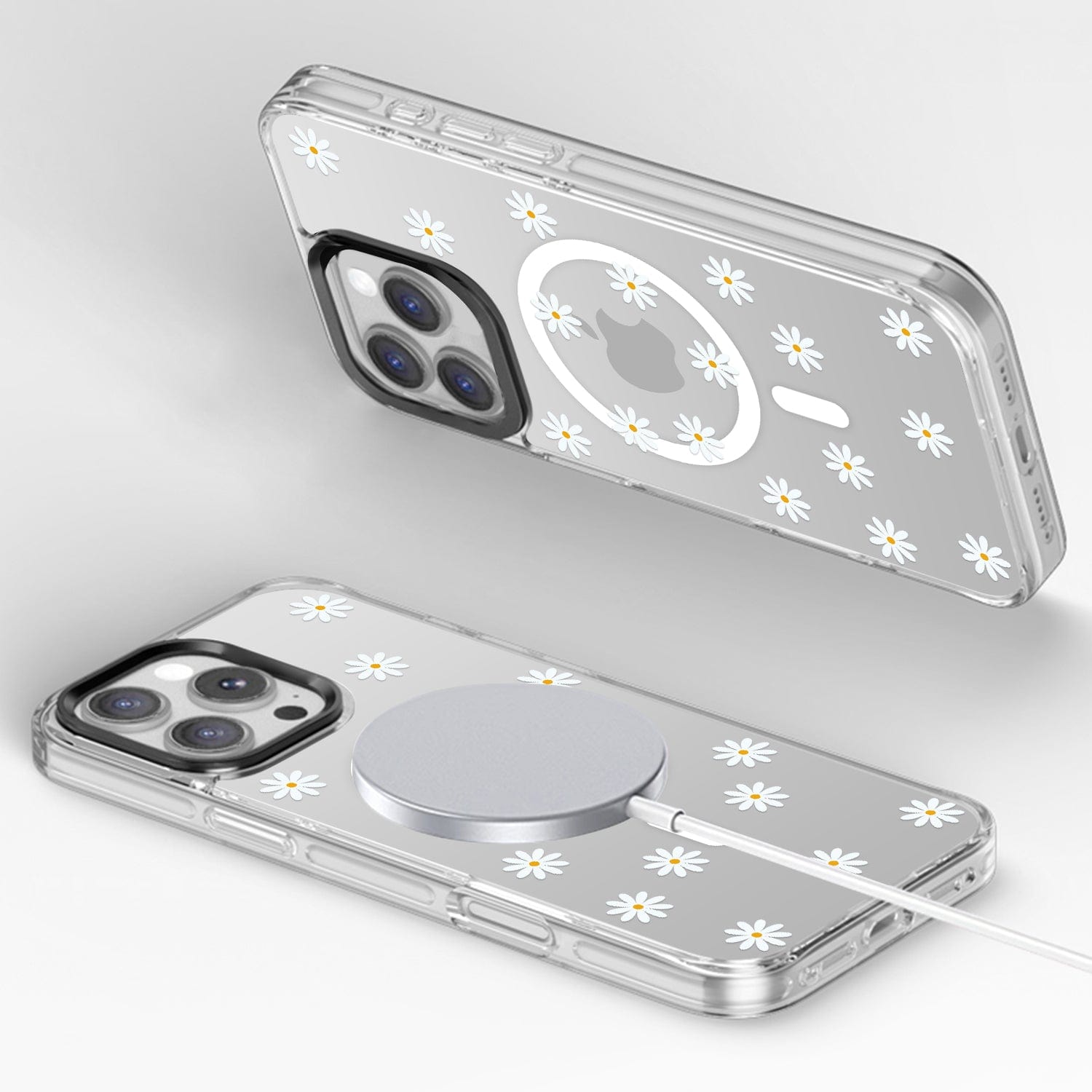 Alt View 4. SaharaCase - Inspire Series Case with Swappable Floral Design - iPhone 16 Pro - Floral - Floral.