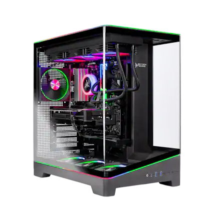 Front. Skytech Gaming - Skytech HARPY - AMD Ryzen 7 7800X3D, 5070, 16GB 6000 MHz DDR5 RAM, 850W GOLD A3 PSU - Black.
