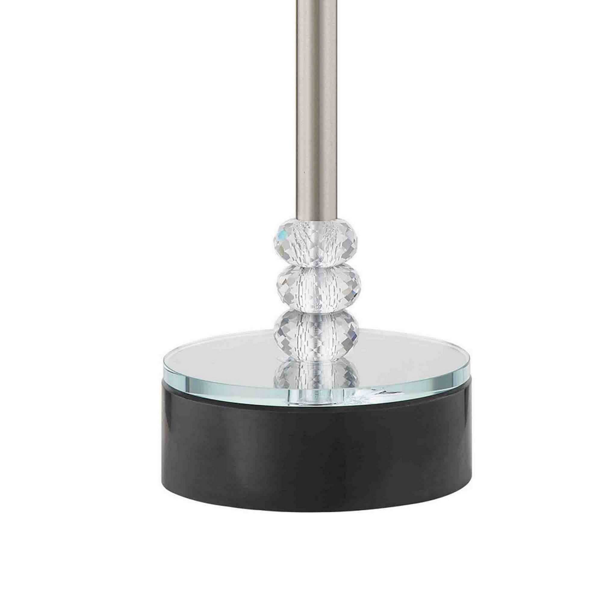 Manhattan Lane Dany 24 Inch Table Lamp with Crystal Drum Shade, Metal ...
