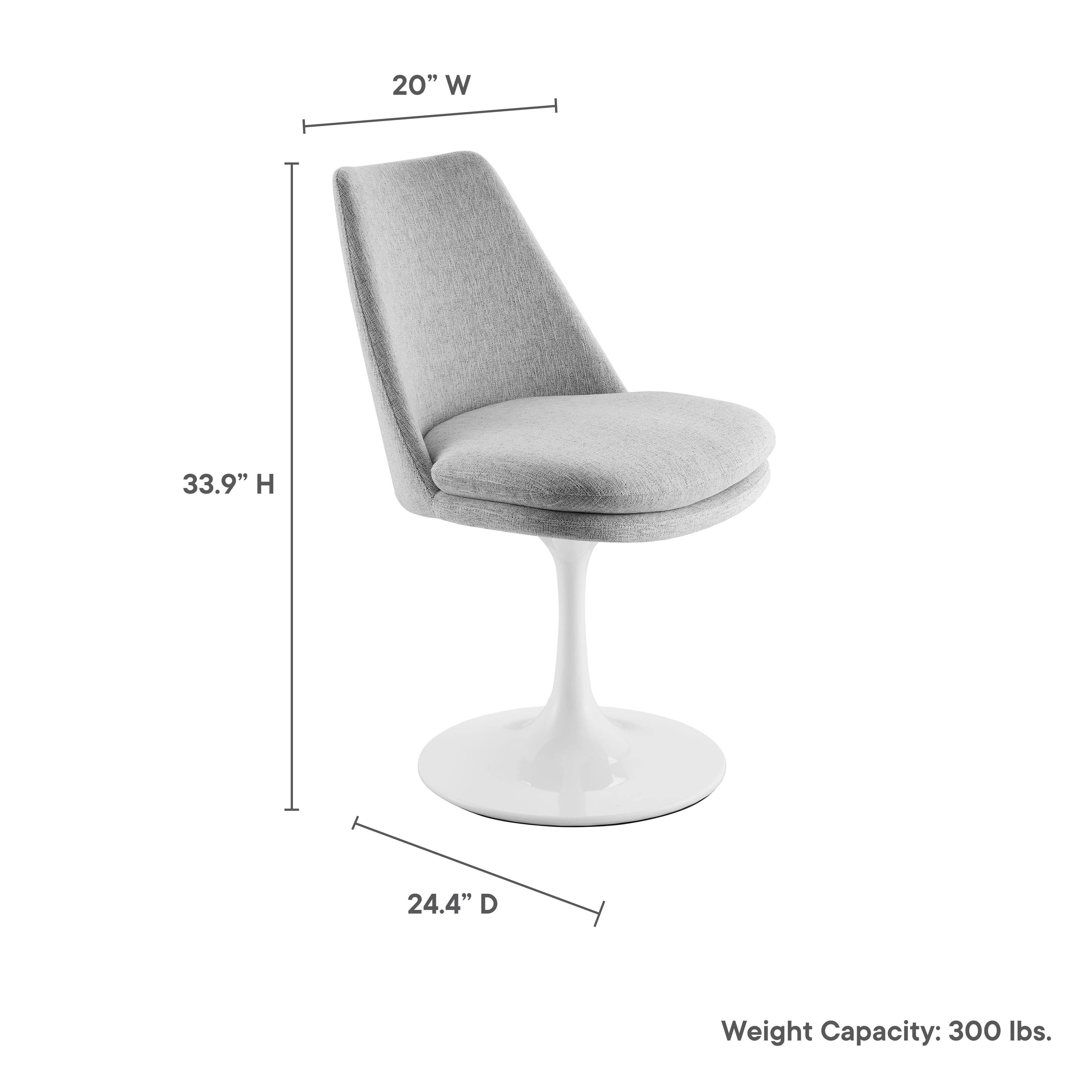 20" W  
33.9" H  
24.4" D  
Weight Capacity: 300 lbs.